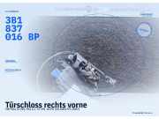 Türschloss rechts vorne VW Polo IV (9N, 9A) 3B1837016BP