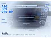 Radio MERCEDES-BENZ C-Klasse (W203) A2038704589