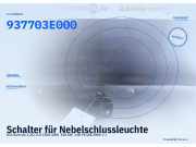 Schalter für Nebelschlussleuchte KIA Sorento I (JC) 937703E000