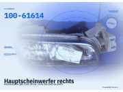 Hauptscheinwerfer rechts MAZDA 626 IV (GE) 100-61614