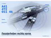 Fensterheber rechts vorne MERCEDES-BENZ Vaneo (414) A4147201146