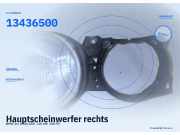 Hauptscheinwerfer rechts BMW 3er (E30) 13436500