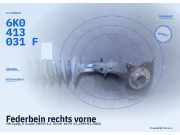 Federbein rechts vorne VW Caddy II Kasten (9KVF) 6K0413031F