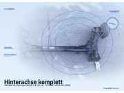 Hinterachse komplett VW Golf III Cabriolet (1EX0)