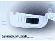 Sonnenblende rechts PEUGEOT 206 Schrägheck (2A/C)
