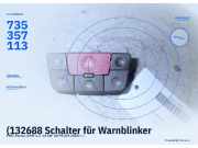 (132688 Schalter für Warnblinker FIAT Panda (169) 735357113) 735357113