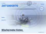 Wischermotor hinten NISSAN Micra I (K10) 2871005B70