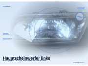 Hauptscheinwerfer links NISSAN Almera I (N15)