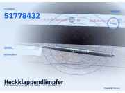 Heckklappendämpfer FIAT Grande Punto (199) 51778432