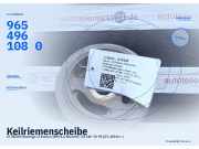 Keilriemenscheibe CITROEN Berlingo II Kasten (B9) 9654961080