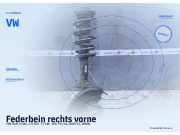 Federbein rechts vorne VW Golf V (1K) VW