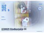 (230029 Zündkontakte 2X FORD Escort Capri Cortina 1237013715) 1237013715