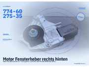 Motor Fensterheber rechts hinten AUDI A6 Allroad (4F) 774-60275-35