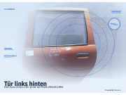 Tür links hinten FIAT Punto (176) Orange / Gelb