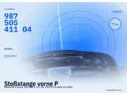 Stoßstange vorne PORSCHE Cayman (987) 98750541104