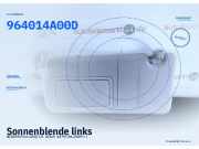 Sonnenblende links NISSAN Pixo (UA0) 964014A00D