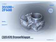 (101420 Drosselklappe HYUNDAI Tucson (JM) 351002F600) 35100-2F600
