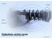 Federbein rechts vorne PEUGEOT 306