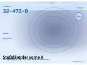 Stoßdämpfer vorne AUDI 90 (89, 89Q, 8A, B3) 32-472-0