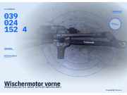 Wischermotor vorne SKODA Fabia (6Y) 0390241524