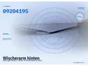 Wischerarm hinten OPEL Agila (H00) 09204195