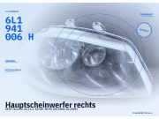 Hauptscheinwerfer rechts SEAT Ibiza III (6L) 6L1941752M 6L1941006H