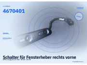 Schalter für Fensterheber rechts vorne OPEL Omega B 4670401