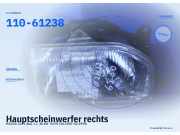 Hauptscheinwerfer rechts MAZDA 121 I (DA) 110-61238