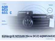 Kühlergrill NISSAN Micra (K12) 6Q0853653C FKZ 6Q0853651C