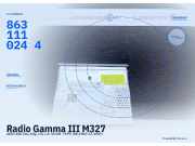 Radio Gamma III M327 AUDI 100 (44, 44Q, C3) 8631110244