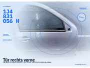 Tür rechts vorne VW Golf IV Variant (1J) 1J4831056H