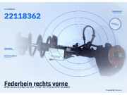 Federbein rechts vorne OPEL Vectra B (J96) 22118362