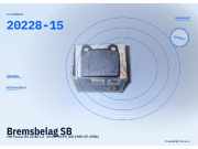 Bremsbelag SB VW Passat B2 (32B) 20228-15
