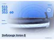 Stoßstange hinten BMW 3er (E36) 51128135360