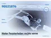 Motor Fensterheber rechts vorne OPEL Astra G Caravan (T98) 90521876