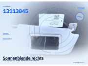 Sonnenblende rechts OPEL Astra H 13113045
