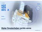 Motor Fensterheber rechts vorne VW Polo IV (9N, 9A) 6Q2959801A