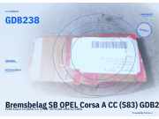 Bremsbelag SB OPEL Corsa A CC (S83) GDB238