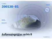 Außenspiegelglas rechts BMW 1er (E81) 200138-81
