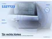 Tür rechts hinten FORD Focus II Turnier (DA, DS, FFS) 1505767 1327723