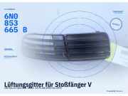 Lüftungsgitter für Stoßfänger VW Polo III (6N1) 6N0853665B