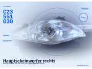 Hauptscheinwerfer rechts MAZDA 5 (CR1) C23551030
