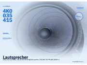 Lautsprecher AUDI A6 Avant (4A5,C8) 4K0035415