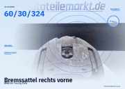 Bremssattel rechts vorne BMW 5er Touring (E39) 60/30/324