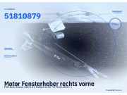 Motor Fensterheber rechts vorne FIAT Doblo Kasten/Kombi (263) 51810879
