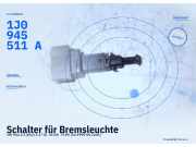 Schalter für Bremsleuchte VW Polo III (6N2) 1J0945511A