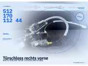 Türschloss rechts vorne BMW 3er (E46) 51217011244