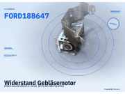 Widerstand Gebläsemotor FORD Fiesta III (GFJ) FORD 18B647