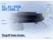 Türgriff links hinten BMW 7er (E32) 51.22-1928 207/208.2