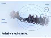 Federbein rechts vorne AUDI A4 (8D, B5)